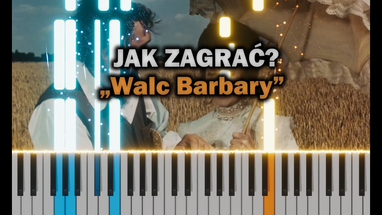 Waldemar Kazanecki - Walc Barbary (Noce i dnie) 🎹 Piano Tutorial | Nuty | 🔥 ŁATWE 🔥
