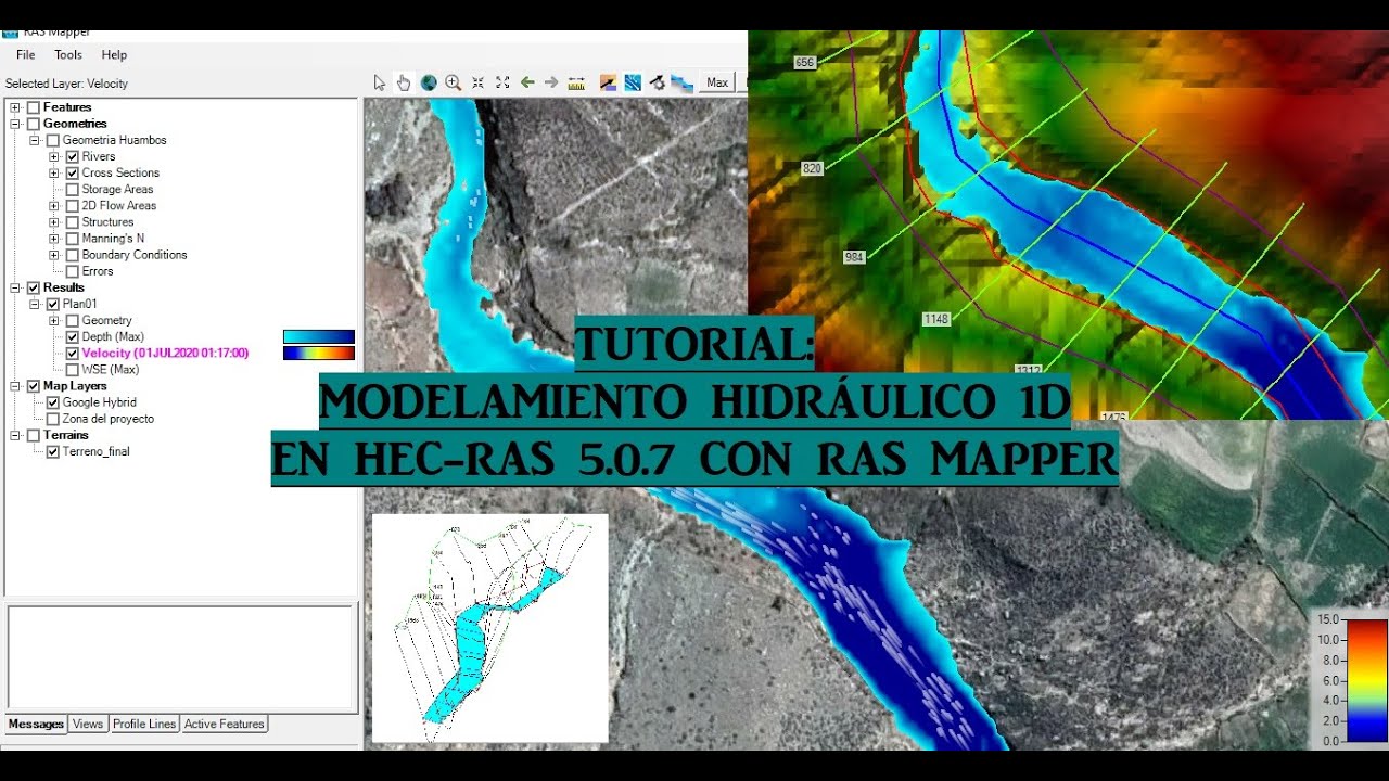 Tutorial: Modelamiento Hidráulico 1D en Hec-Ras 5.0.7 usando Ras Mapper.