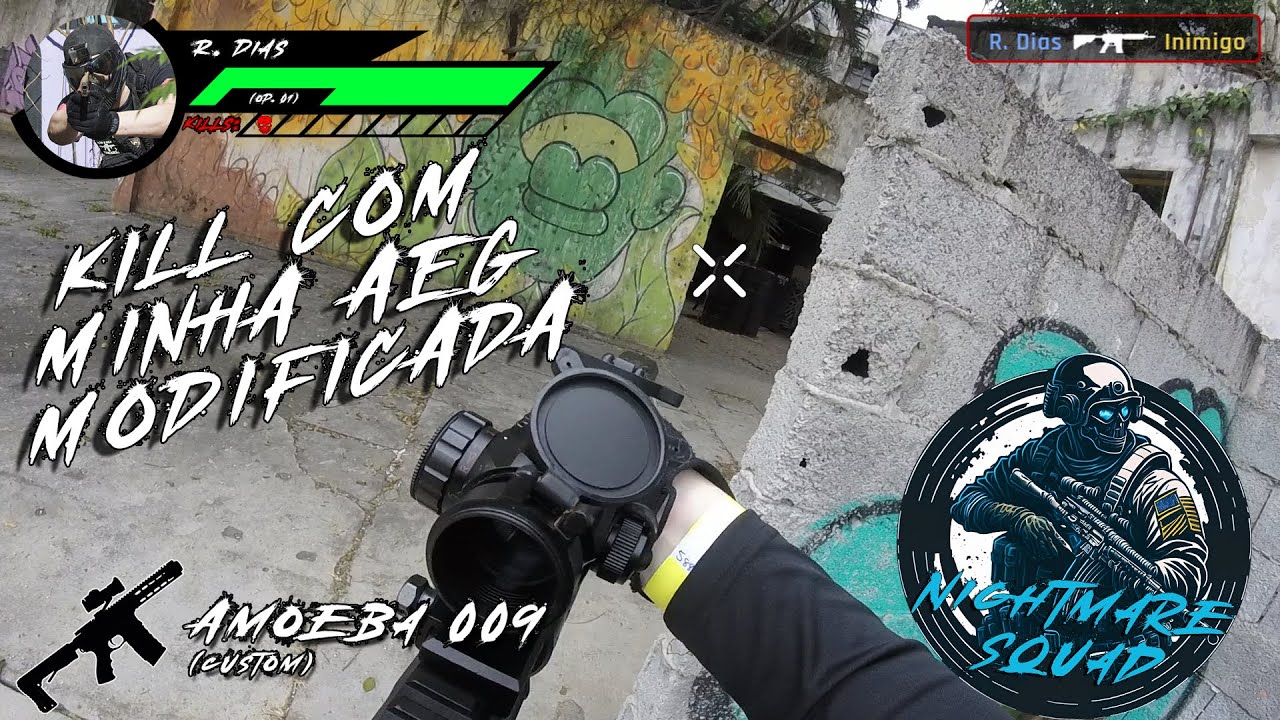 Kill com Amoeba 009 (Custom) - SpWarzone 28/05/2023 [Nightmare Squad Airsoft]