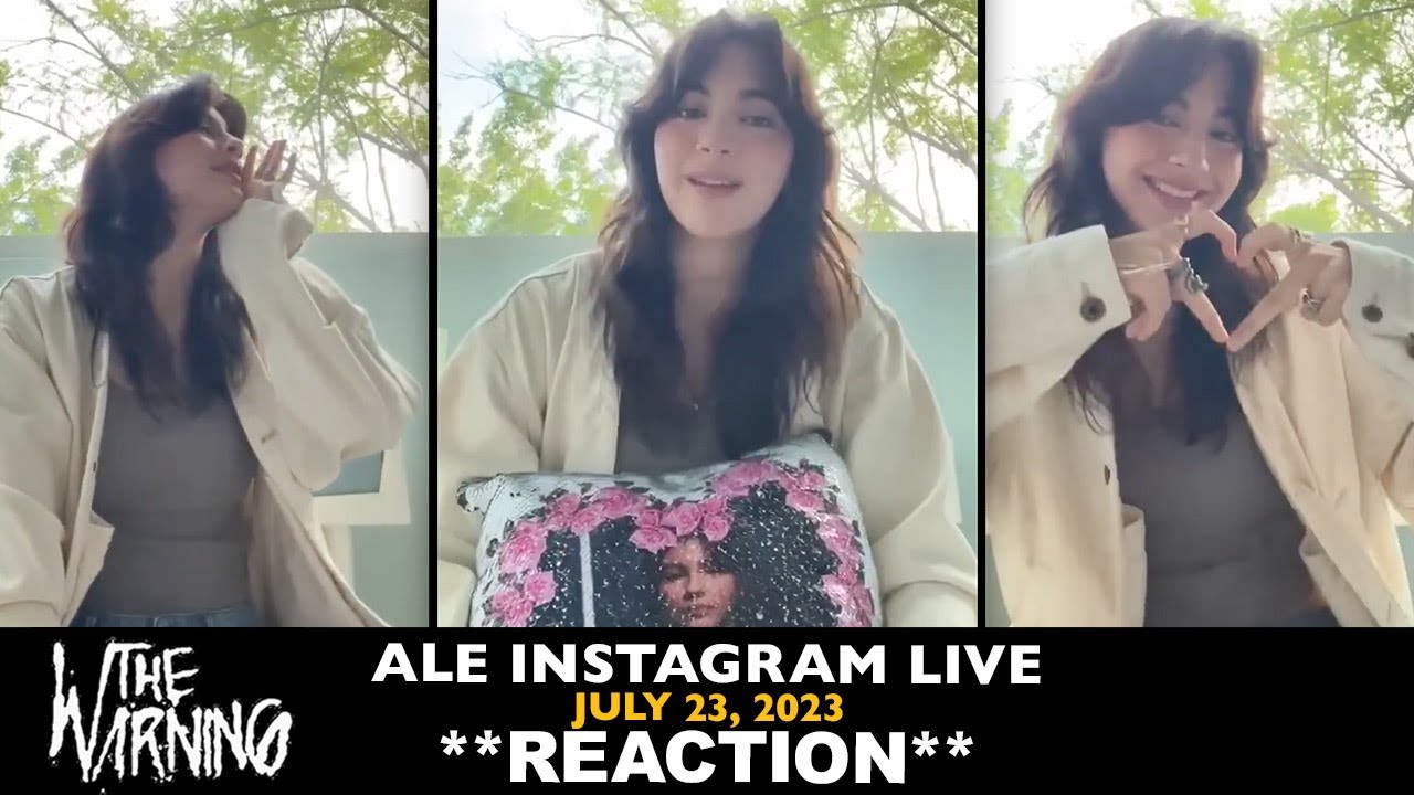 Reaction: Ale Instagram Live (July 23, 2023) with improved English subtitles