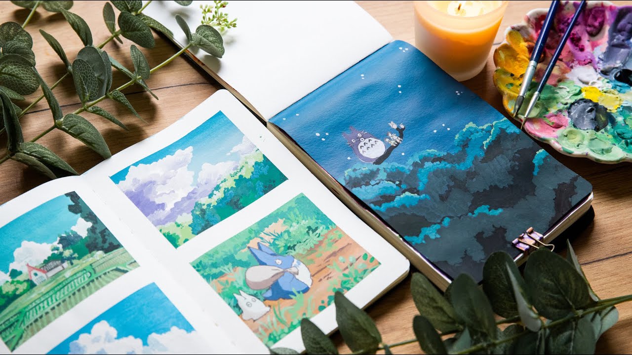 Painting Studio Ghibli Scenes | My Neighbor Totoro