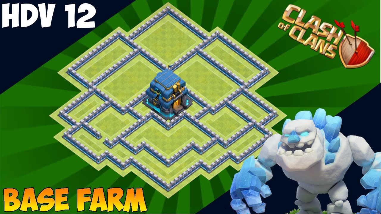 HDV 12 base FARMING 2021 avec LIEN | FULL OR, ELIXIR & ELIXIR NOIR ! | Clash of Clans