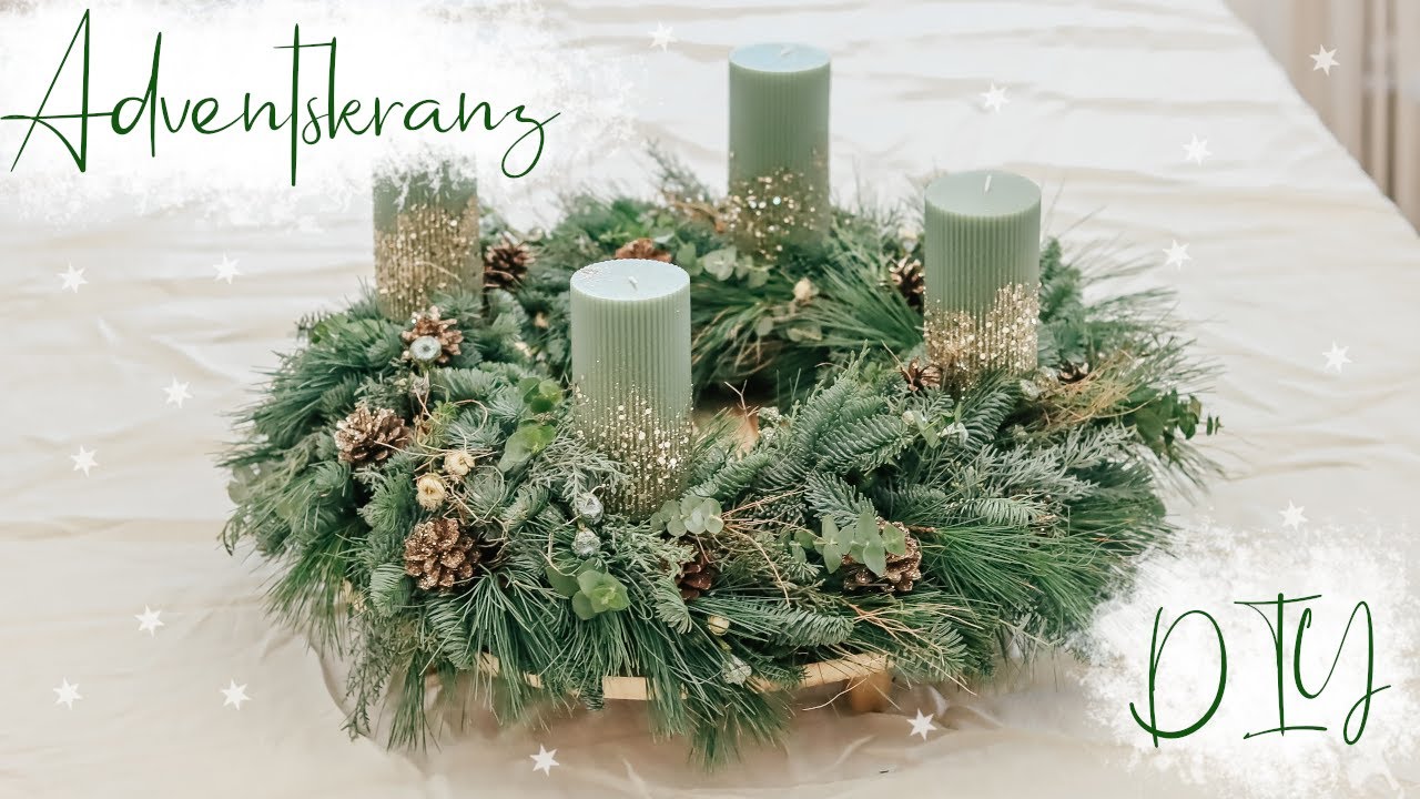 ADVENTSKRANZ DIY ´24 I KRANZ SELBER BINDEN I NATUR