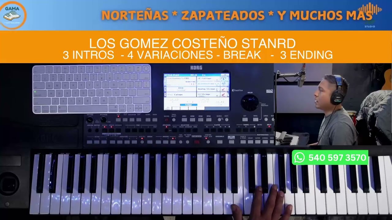 LOS GOMEZ COSTEÑO STANDARD RITMOS KORG PA