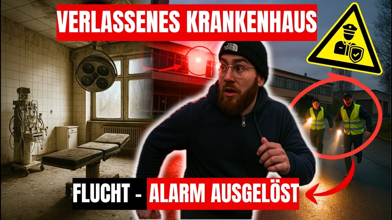 LOSTPLACE // SECURITY-EINSATZ im VERLASSENEN KRANKENHAUS 🏥😱 ALARM 🚨 geht AN und STROM ⚡️FUNKTIONIERT