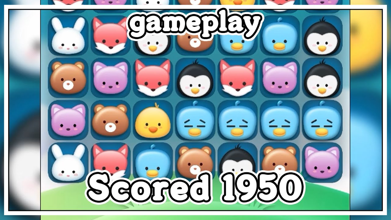 90초 Match 3 게임 플레이 1950점