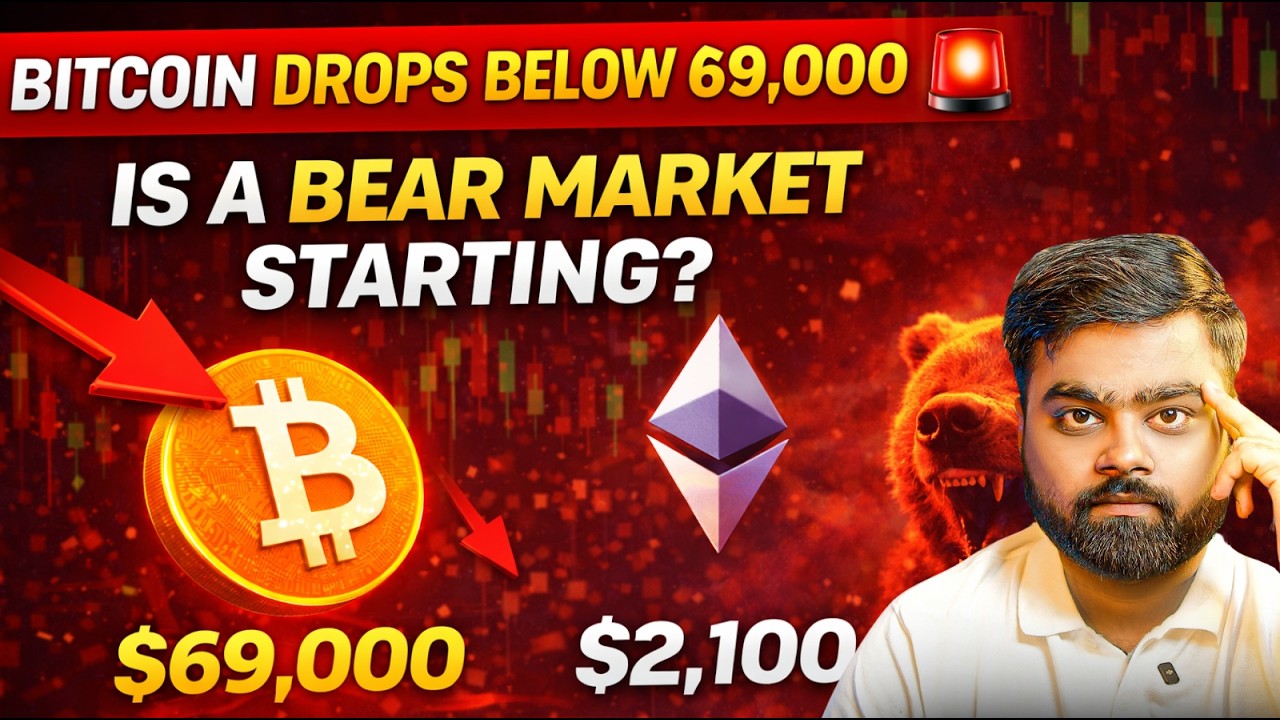 Bitcoin Drops Below 69,000 🚨 | Is a Bear Market Starting? ETH at 2,100 Explained