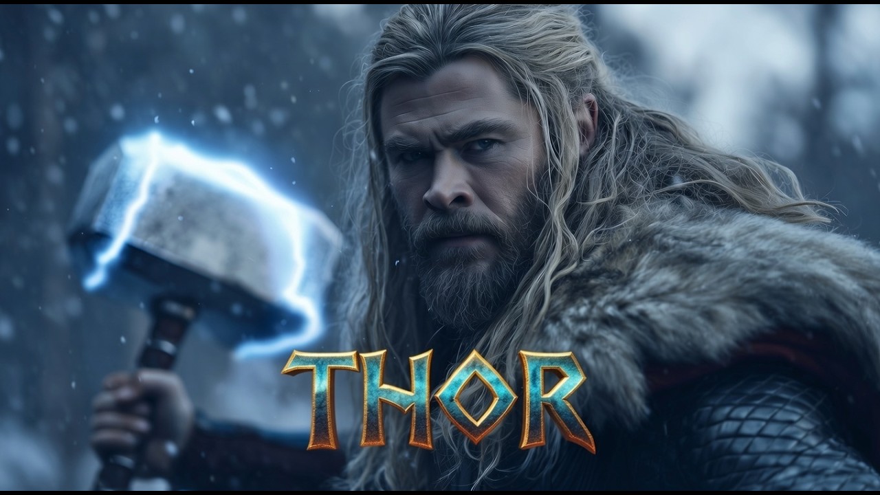Thor’s Hammer Echoes in the Frost | 30 Min Dark Nordic Folk | Slow Drums & Meditative Chants