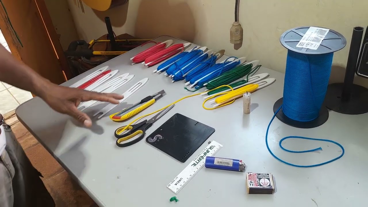 Apresentando os objetos necessários para fazer redes de pula pula