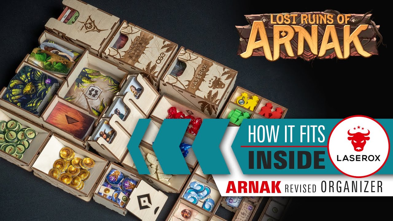 How it Fits inside? - Lost Ruins of Arnak | Arnak Revised Organizer
