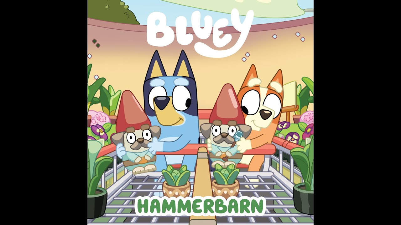 Reading Bluey and Bingo Book - Hammerbarn - Children Story Time Read Aloud