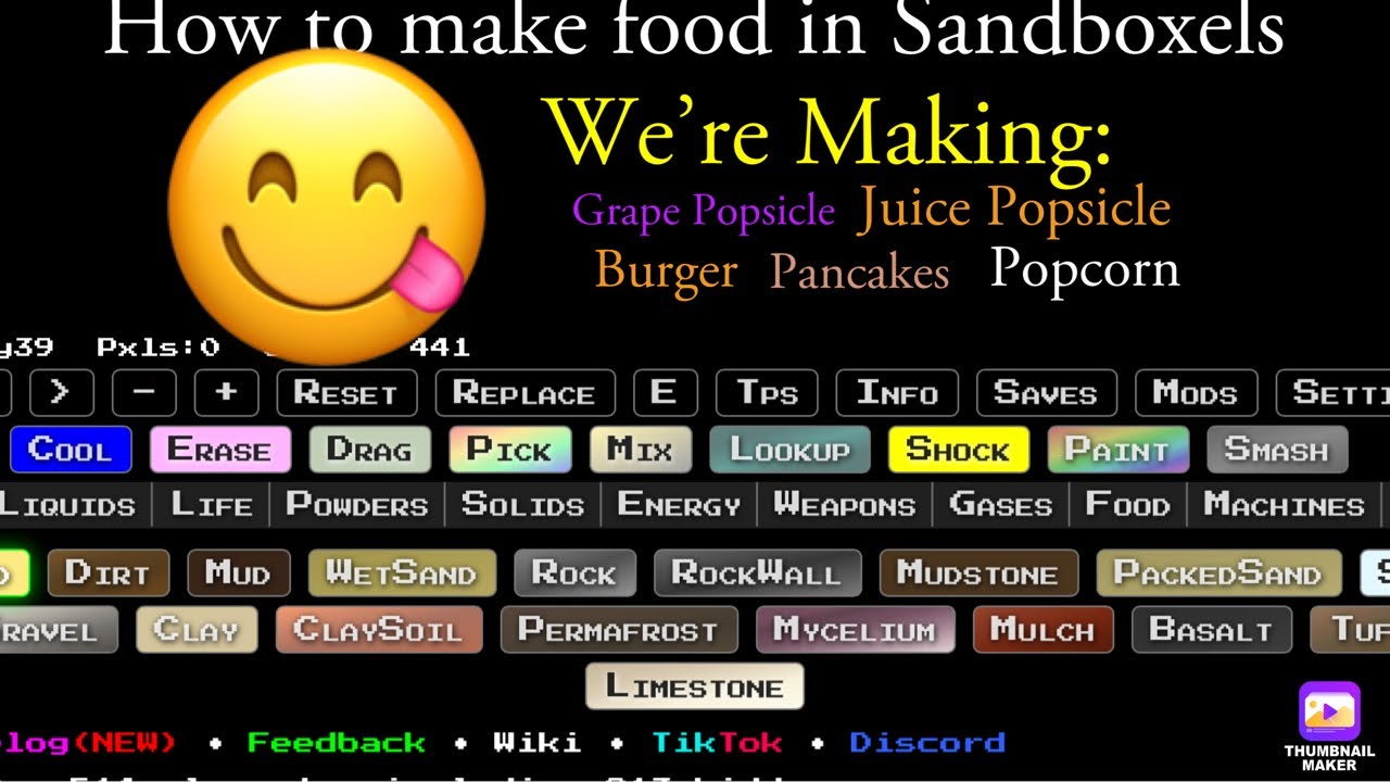 How to Make Food in Sandboxels @R74n 