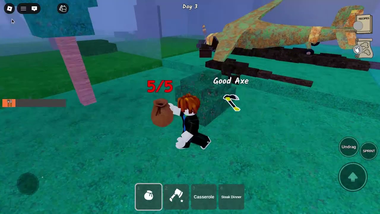 playing 99 nights in the forest with festive lucky block and admin lucky block