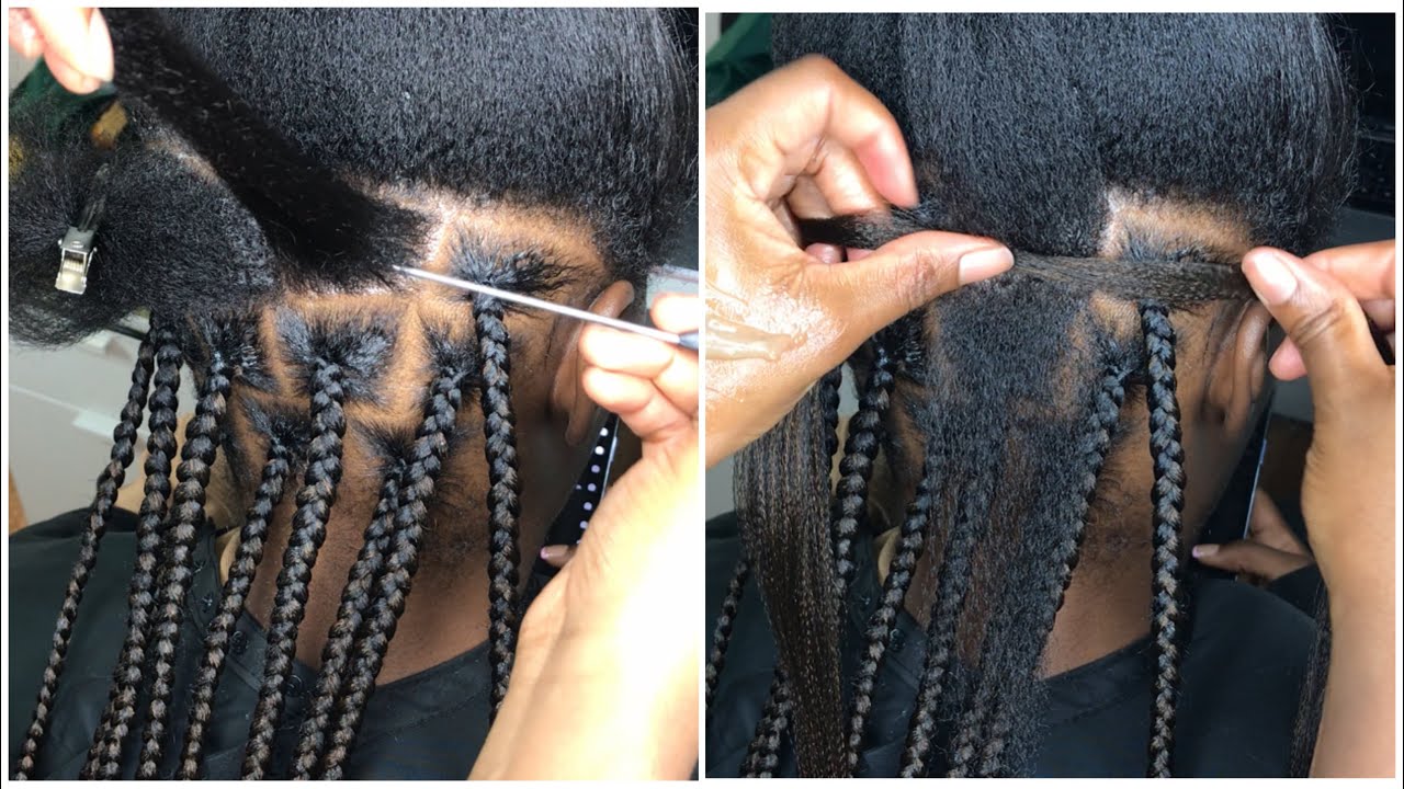 Only 2hrs, Fast knotless box braids technique! Skip feeding in hair | Box braids for beginners!