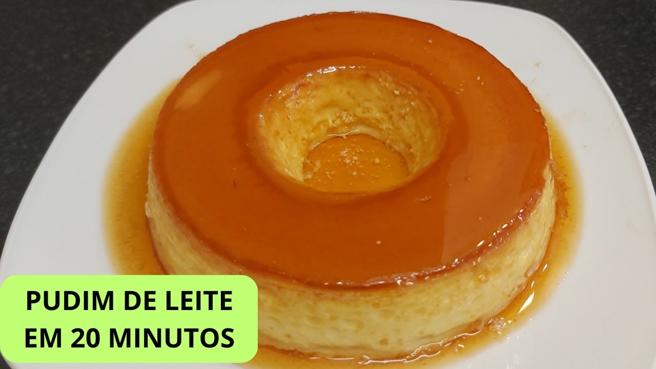 PUDIM DE LEITE EM 20 MINUTOS NA BOCA DO FOGÃO