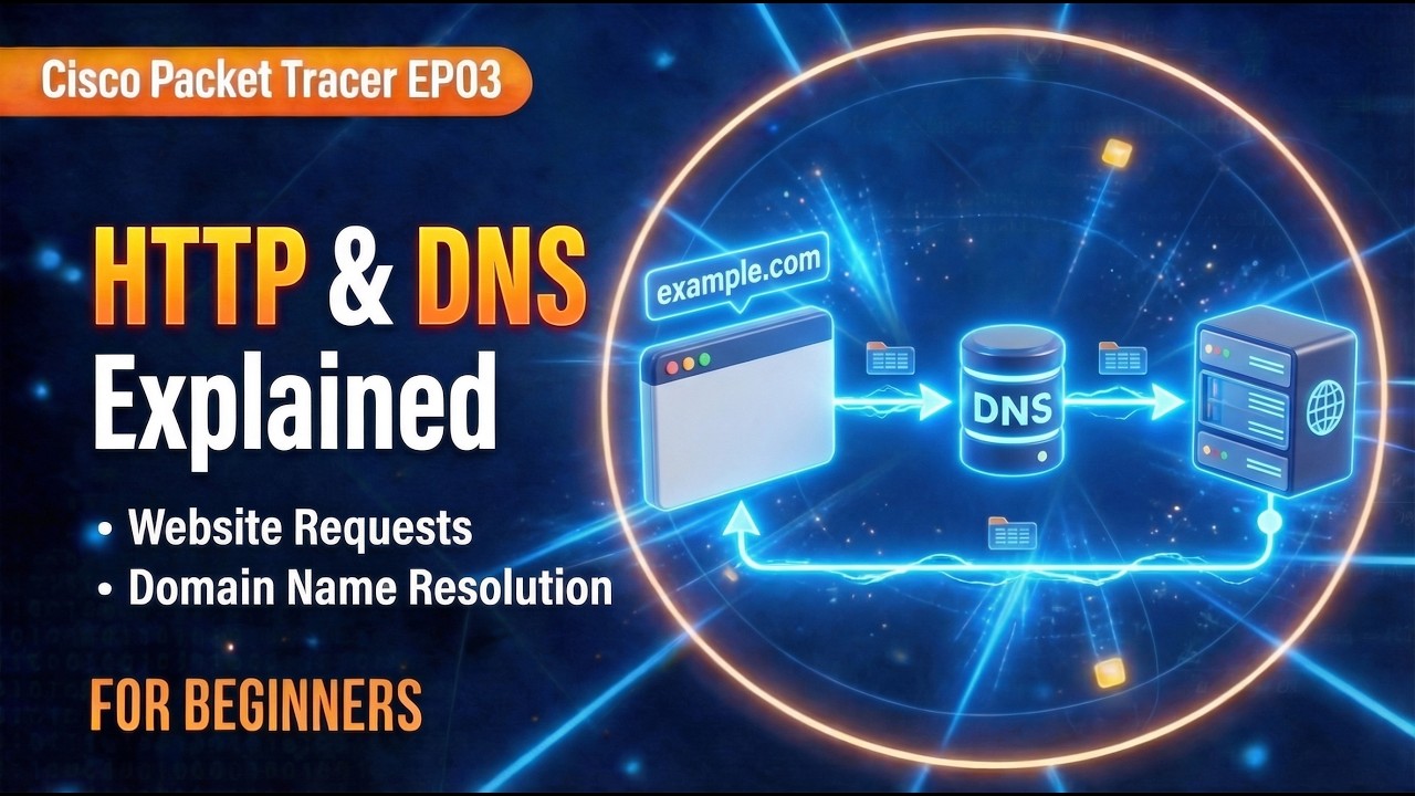 HTTP and DNS Explained | How the Internet Works | Cisco Packet Tracer EP03