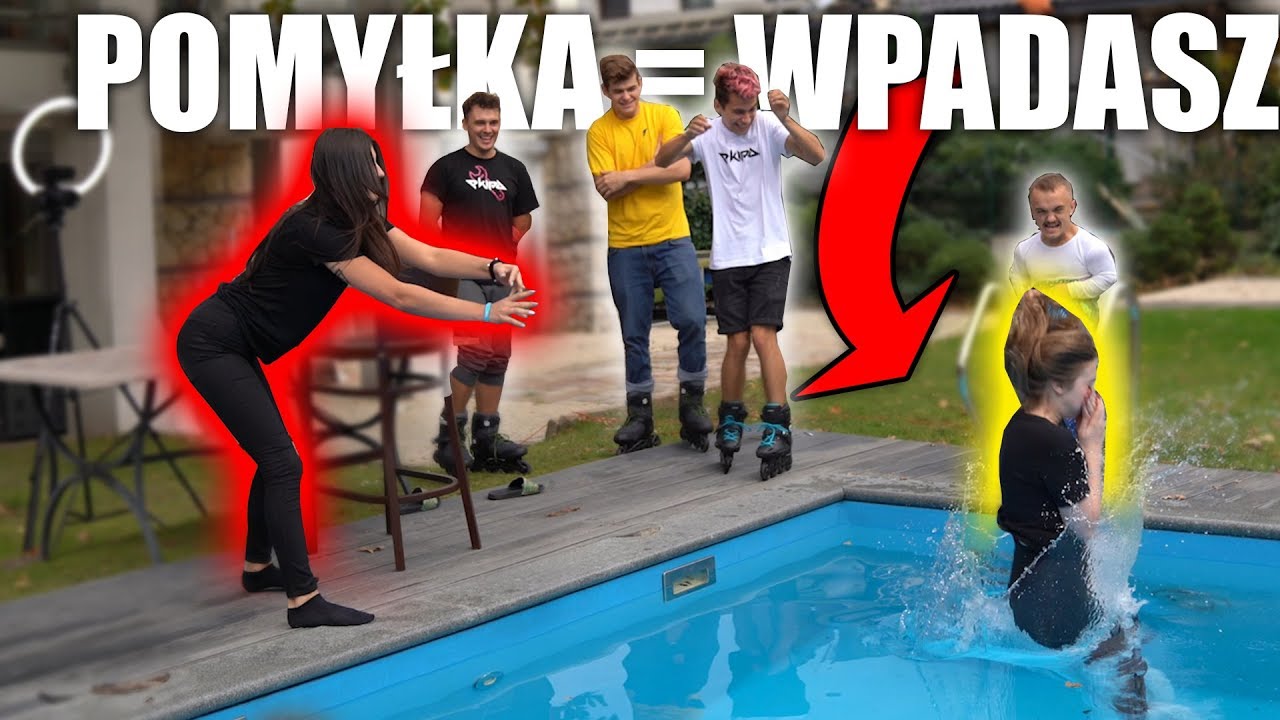 ZŁA DECYZJA = WPADASZ DO BASENU!