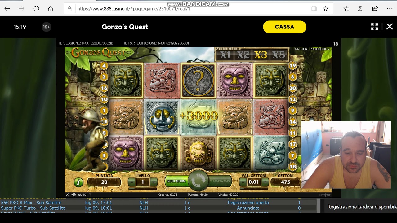 888 casino' bonus da 5 euro vinti 35 euro bonus