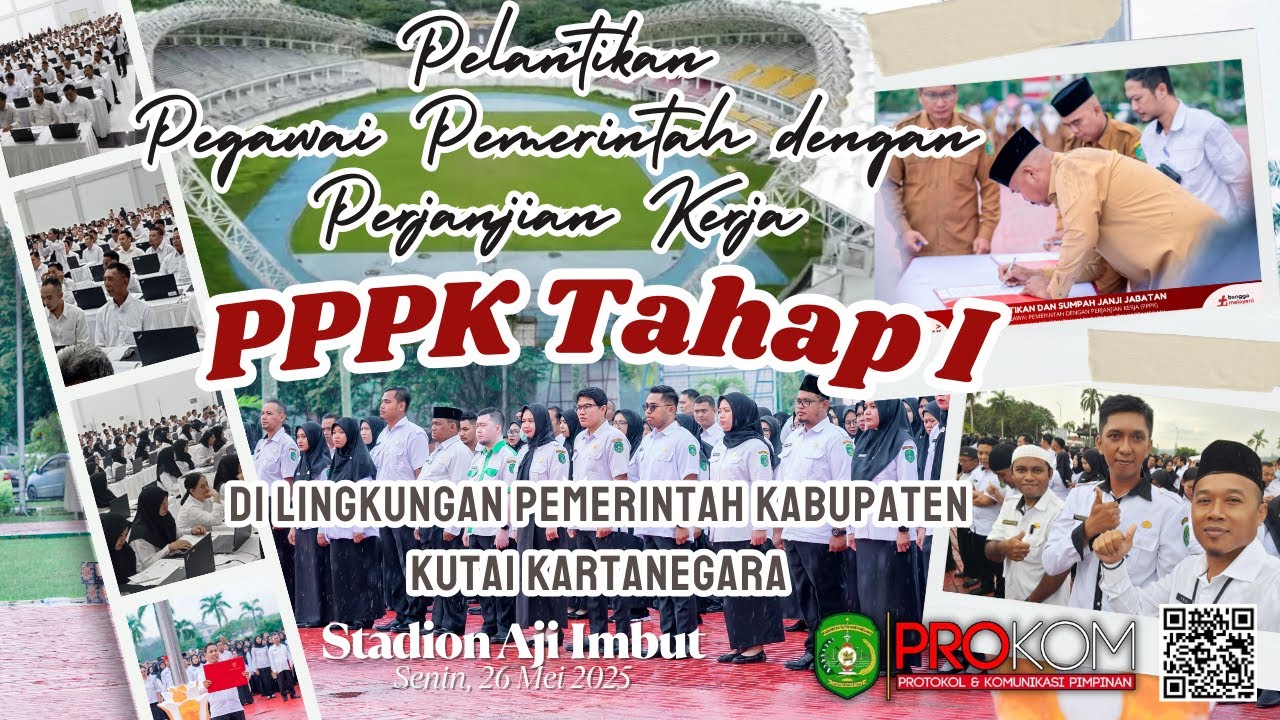 Pelantikan PPPK Tahap I tahun 2025 Di Lingkungan Pemerintah Kabupaten Kutai Kartanegara