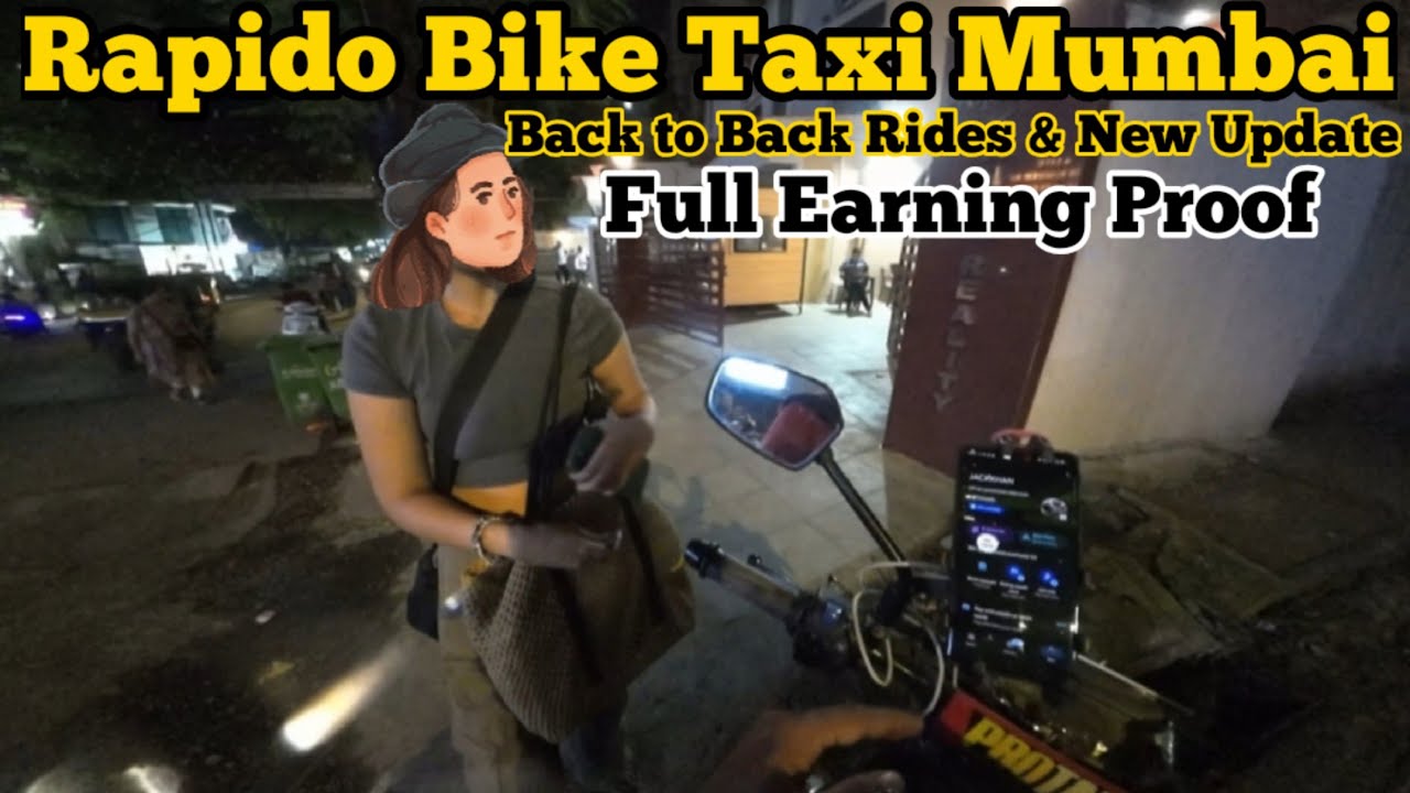 Rapido Bike Taxi Mumbai 🛵 | Back to Back Rides & New Update 2025 | Full Earning Proof 💰