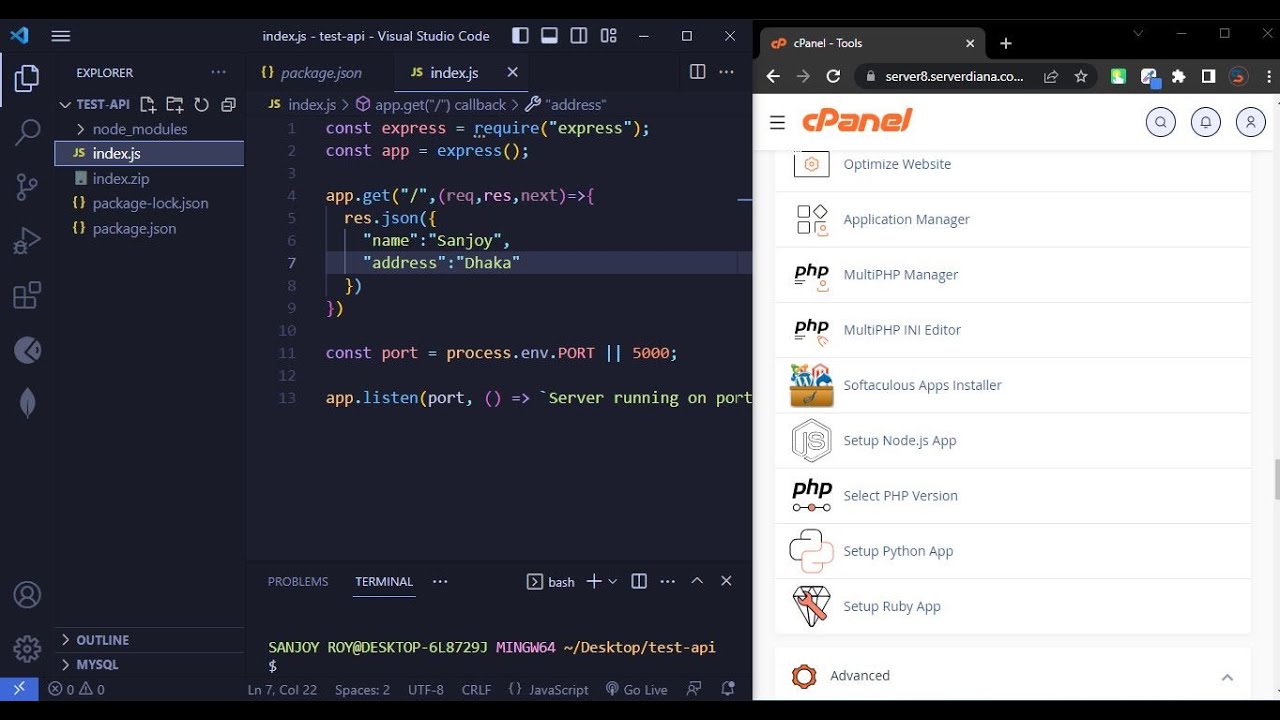 How To Install Node Js Cpanel