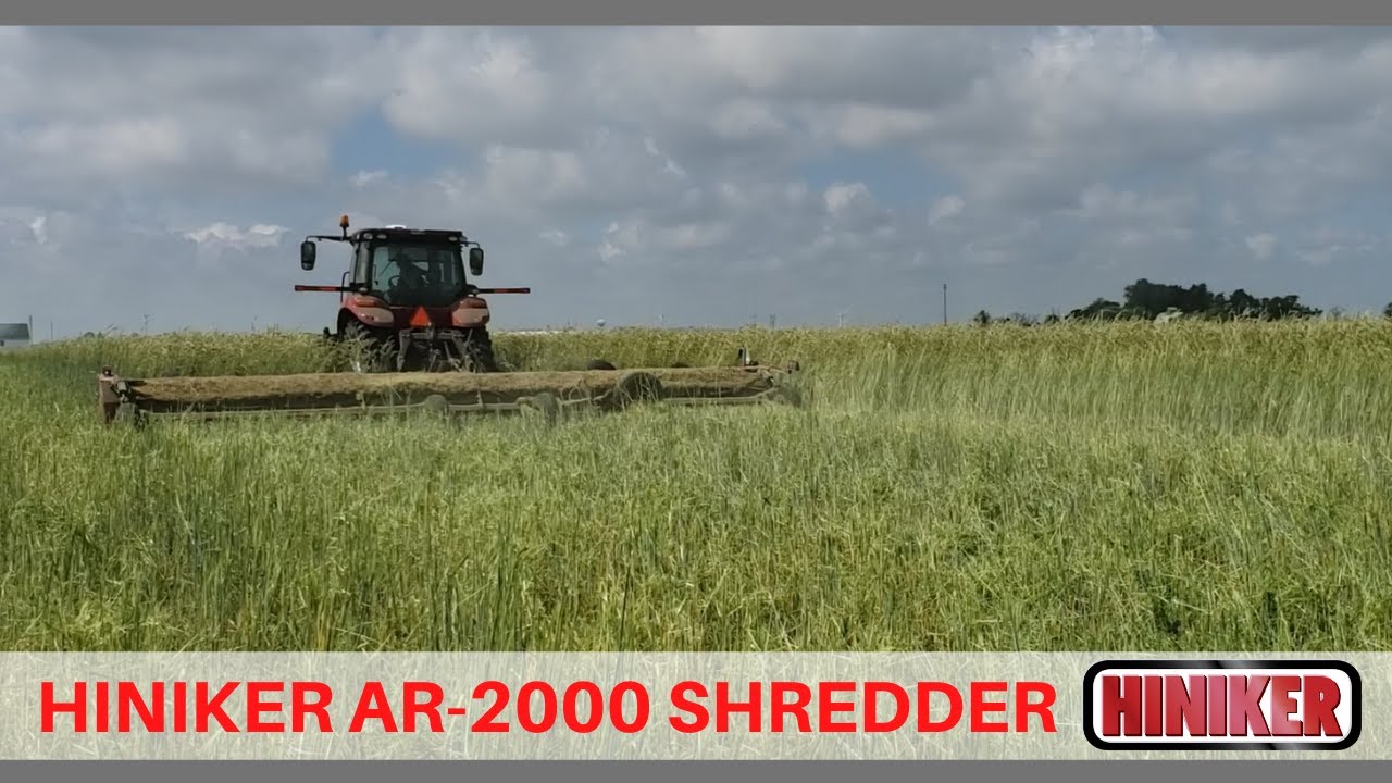 Hiniker Flail Shredder | AR-2000 High Capacity 30' Shredder | Shred Rye Cover Crop Organic Alfalfa