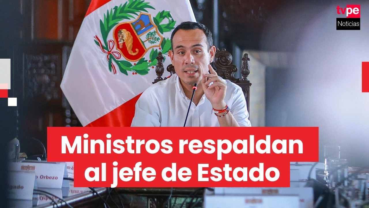Ministros de Estado expresan respaldo al presidente José Jerí