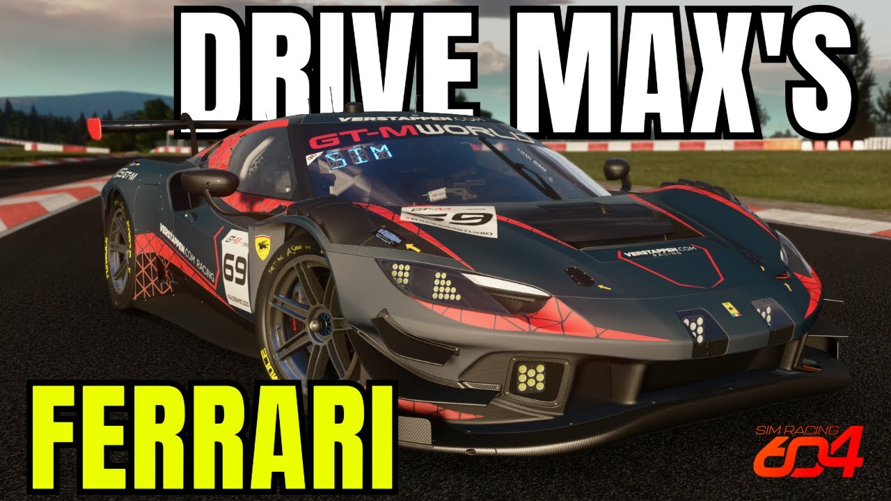 Ferrari 296 GT3 Макса Ферстаппена — лучший способ управлять ею в гонках Sim Racing!