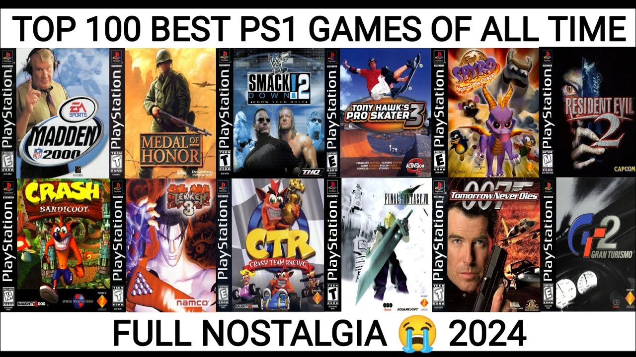Top 100 Game PS1 Terbaik Full Nostalgia 2024 | Game PS1 Terbaik | Emulator PS1 4K