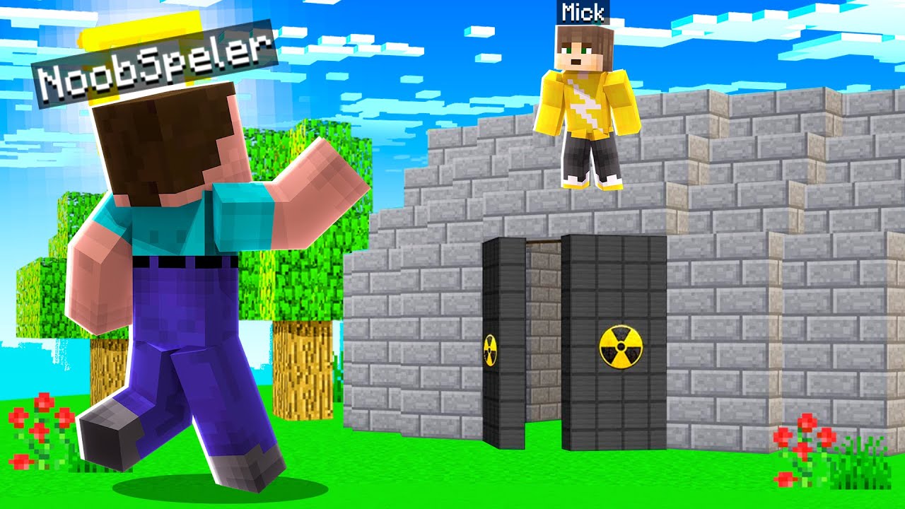 BUNKER BOUWEN MET NOOB SPELER In Minecraft (Survival)