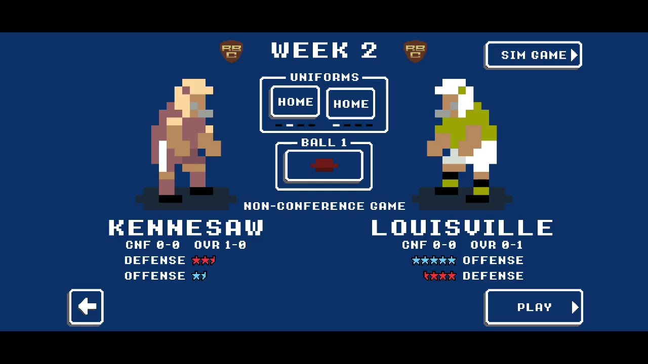 Close Win VS Louisville!!! | Retro Bowl College #2