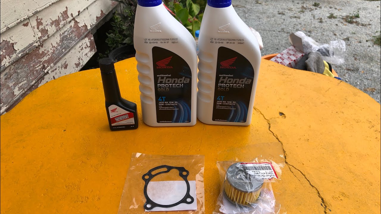 ถ่ายน้ำมันเครื่องและเปลี่ยนกรองน้ำมันเครื่อง Honda CBR 300 เราสามารถทำเองได้ครับ (Porii DIY.)