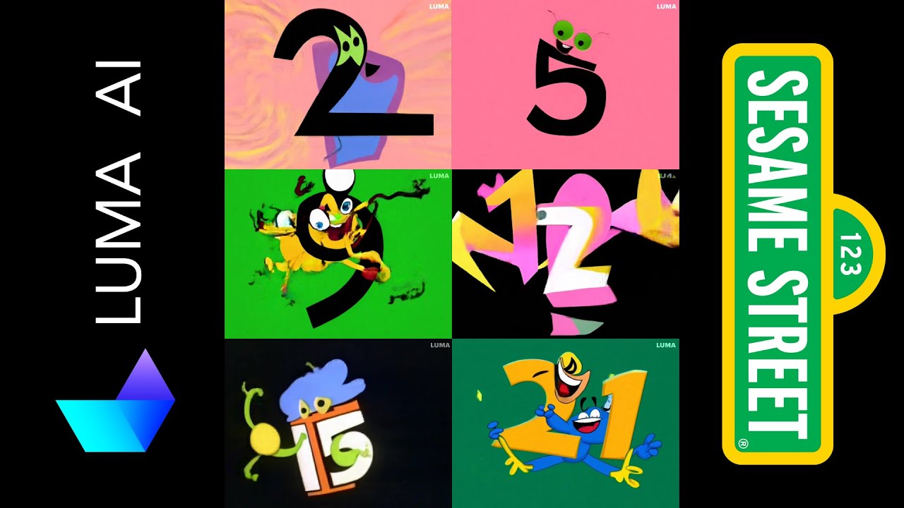 Luma AI Animation | Sesame Street - Abstract Count 23