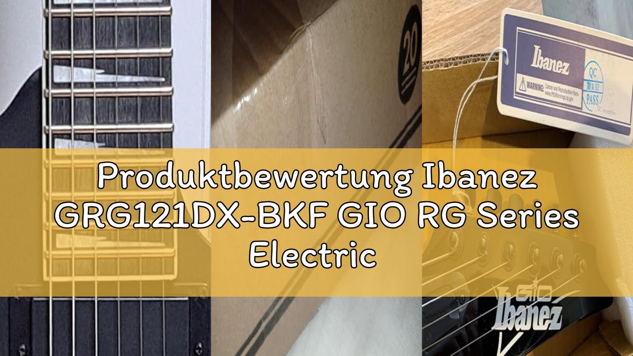 Produktbewertung Ibanez GRG121DX-BKF GIO RG Series Electric Guitar - Black Flat