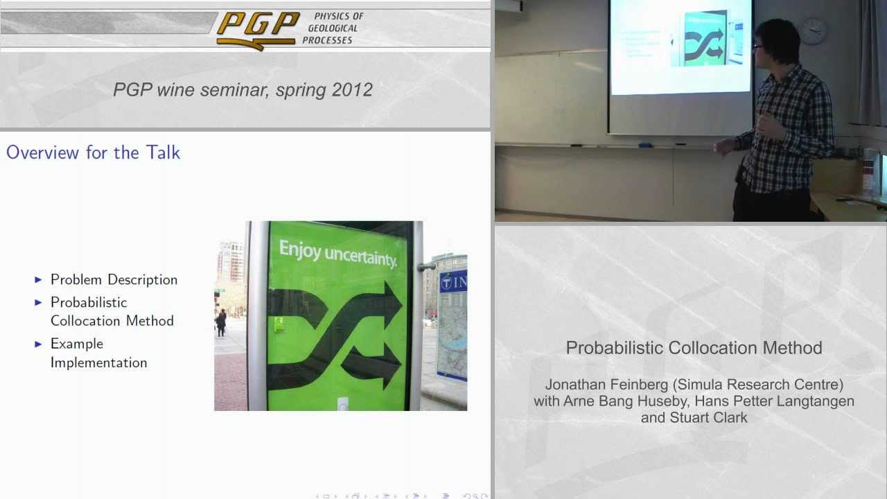 Lecture - Probabilistic Collocation Method