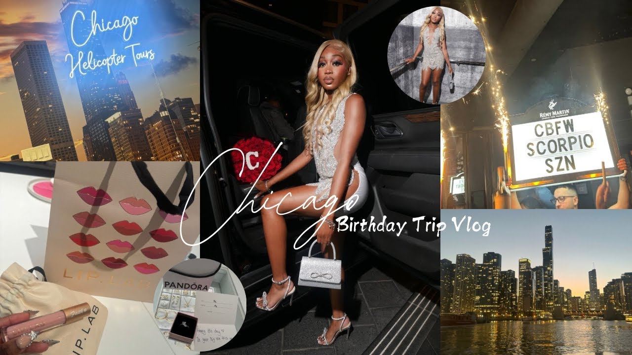 Birthday Trip To Chicago | Lip Lab, Helicopter Ride, River Tour & More