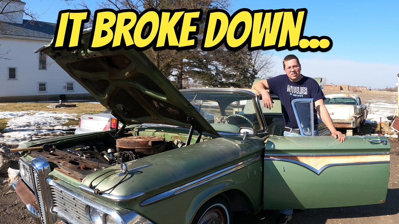 IT BROKE DOWN / First Drive In My Grandpa's Edsel ALONE