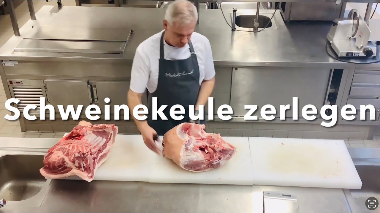 Schweinekeule zerlegen, Schweinekeule auslösen