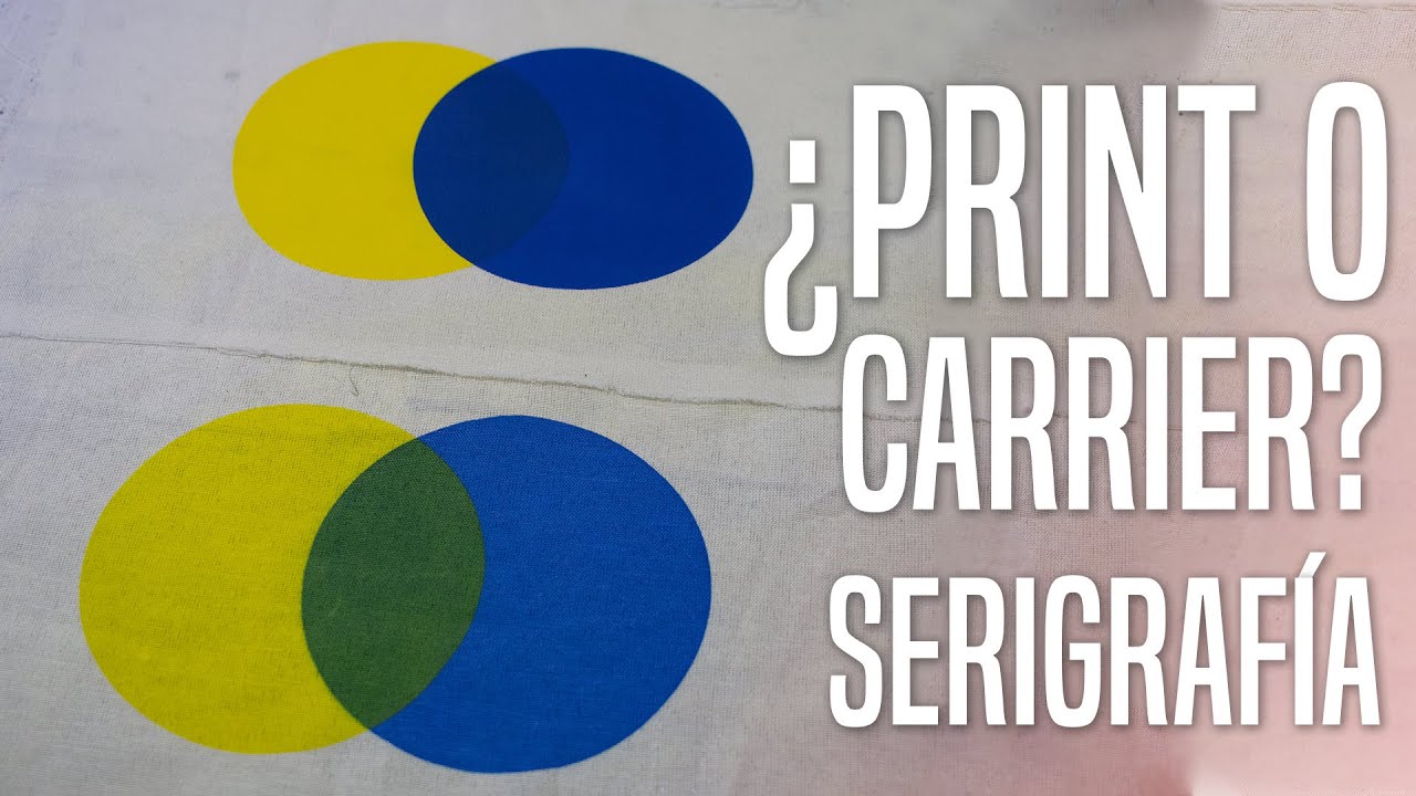 DIFERENCIA ENTRE PRINT Y CARRIER AL AGUA/ #SERIGRAFÍA