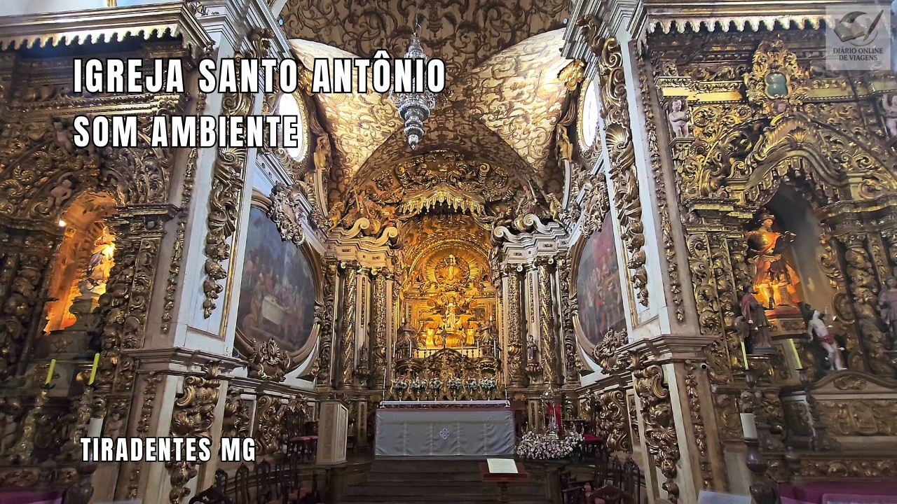 Igreja Matriz de Santo Antônio (Tiradentes MG) por Dentro | Barroco Mineiro | 4K