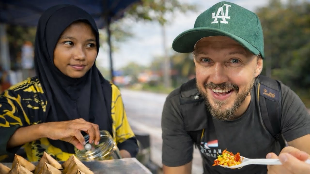 $0,50 Наси Лемак на дороге в Малайзии 🇲🇾 (Нереальный вкус)