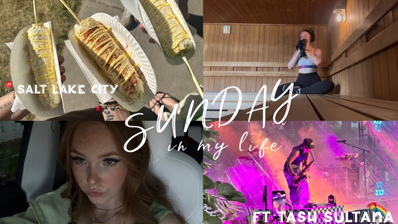 sunday's are my favorite!! morning run, flea market, thrifting, drum + TASH SULTANA concert vlog!