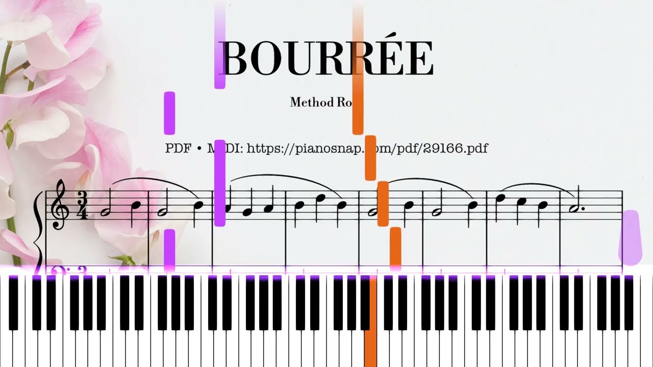 Bourrée | Piano Tutorial [PDF + MIDI]