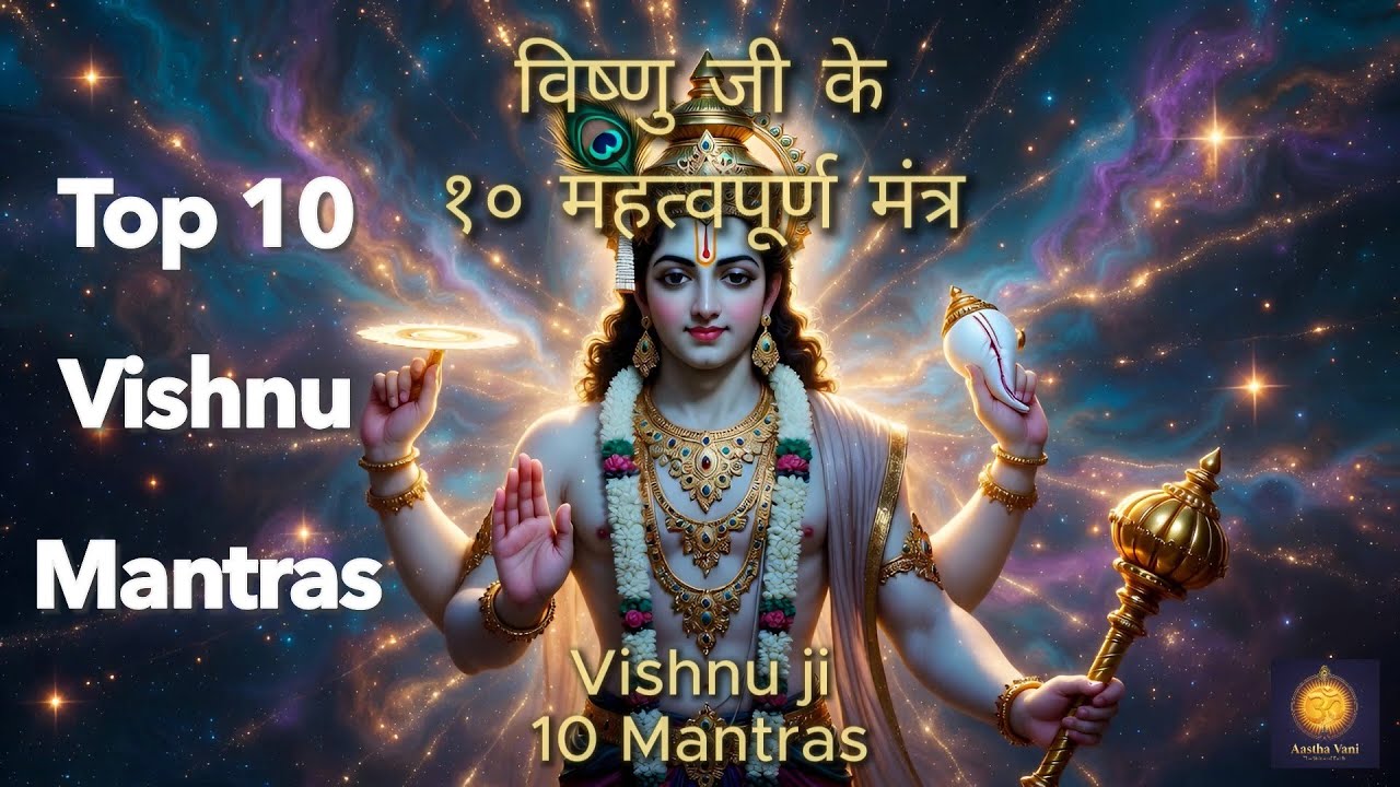 Top 10 Vishnu Mantras | Powerful Lord Vishnu Chants| Peace, Protection & Prosperity #Vishnu #Krishna