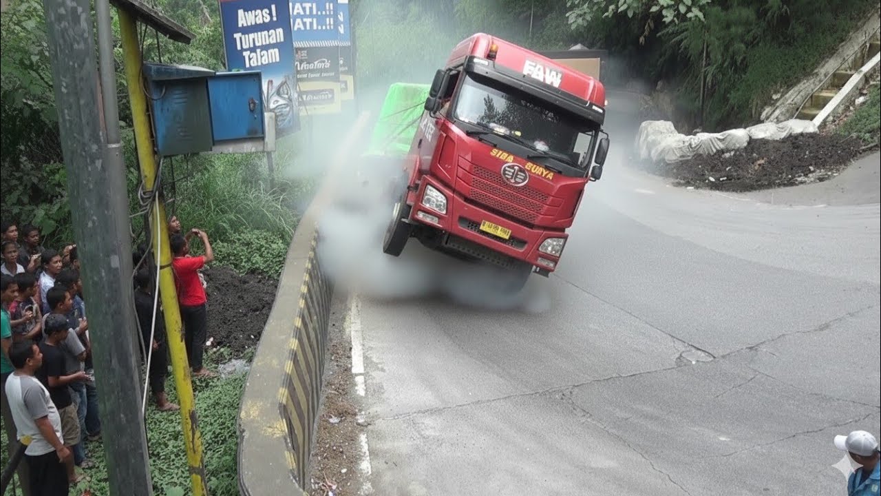 Bikin Sopir Pusing.., LUAR BIASA SULIT DAN TERSIKSA‼️Truk Asal China Gagal Nanjak Sitinjau Lauik