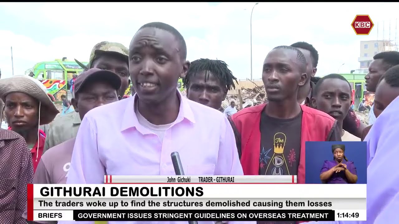 Irate Githurai traders decry demolition of their structures, demand compensation