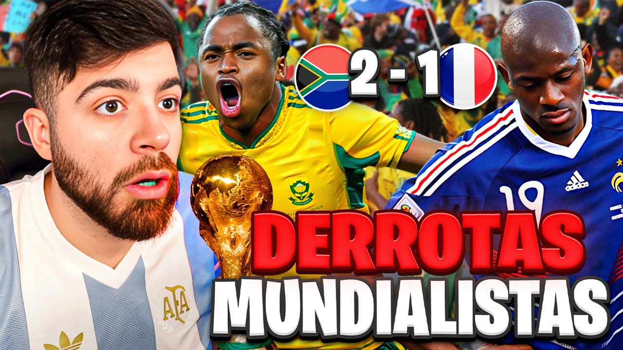 🌍 LAS DERROTAS MUNDIALISTAS MÁS SORPRENDENTES DE LA HISTORIA 😱⚽