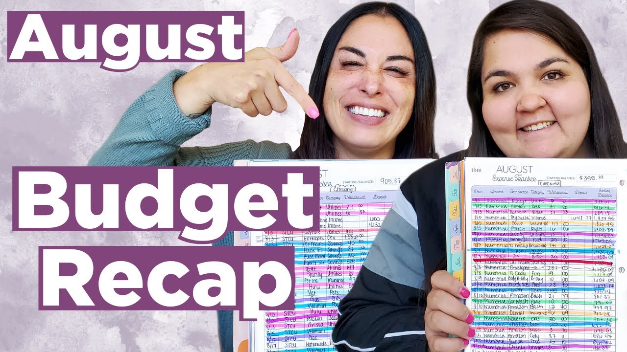 August 2020 Paycheck Budget Recap | Budget Tips + Expense Tracker