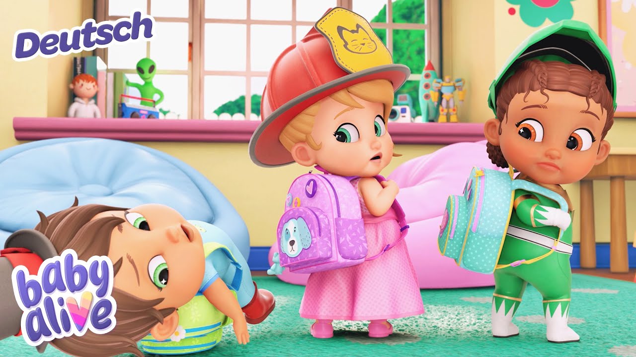 Packen Für Die Schule 🎒 Baby Alive auf Deutsch 🌈  Zeichentrickfilme für Kinder 🍼 Video für Kinder