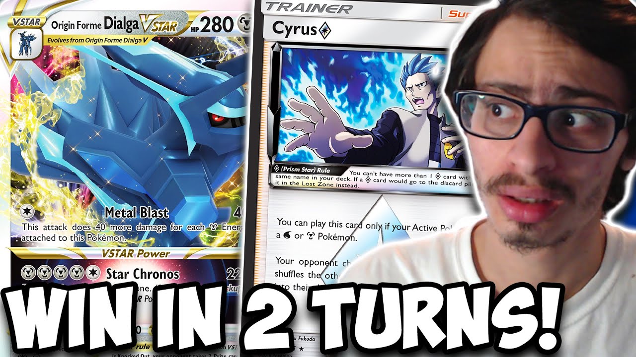 This Deck Will Get Something BANNED! WIN IN 2 TURNS! (Or 3 lol) Dialga VSTAR PTCGO